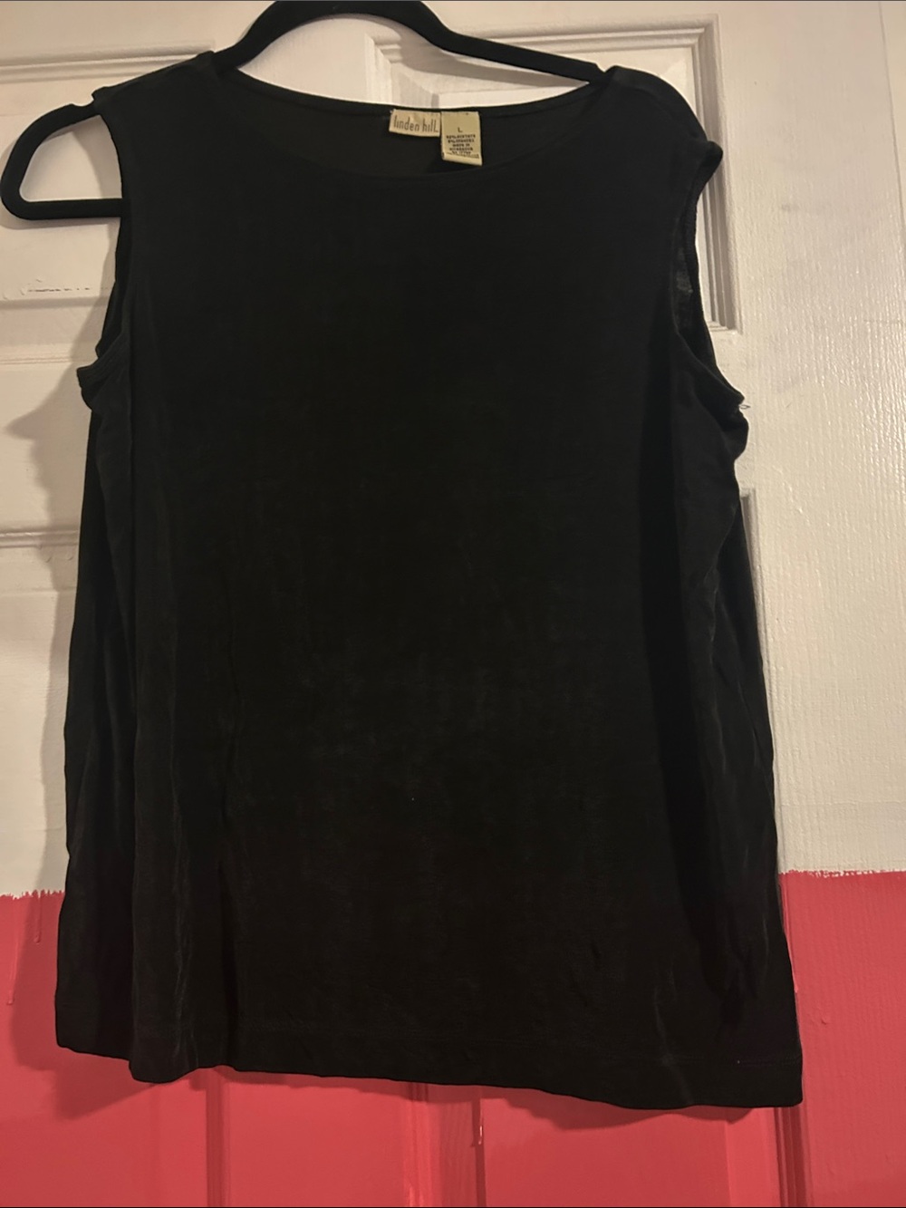 Black Sleeveless Tank Top